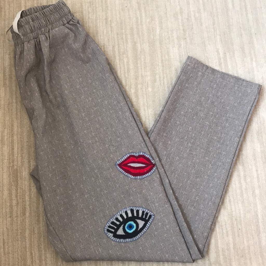 Patchwork Gray Trousers
